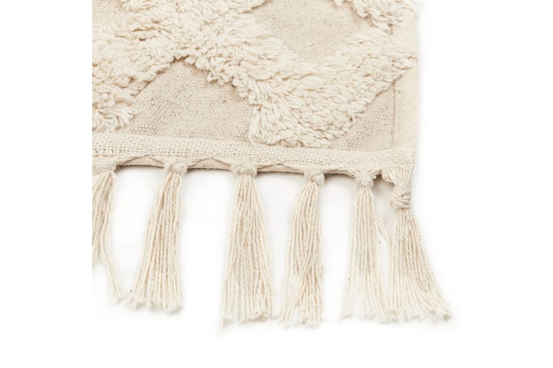 Ardahan Bomuldstæppe 80x150 cm - Beige - Tekstiler - Tæpper - Moderne tæppe - Bomuldstæpper