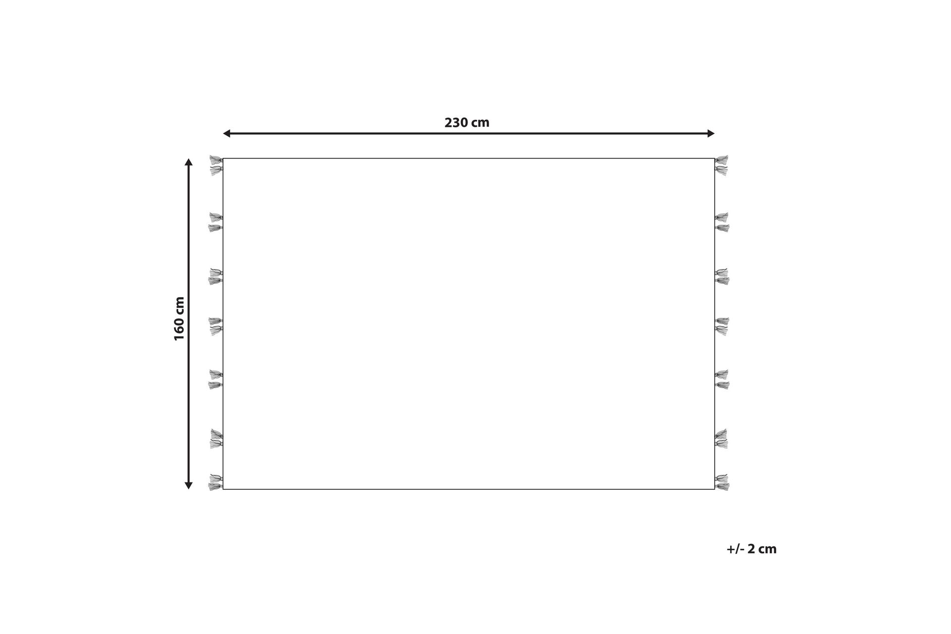Argavand Uldtæppe 160x230 cm - Beige - Tekstiler - Tæpper - Moderne tæppe - Uldtæppe