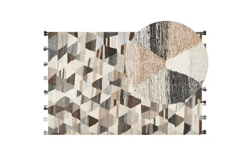 Argavand Uldtæppe 200x300 cm - Beige - Tekstiler - Tæpper - Moderne tæppe - Uldtæppe