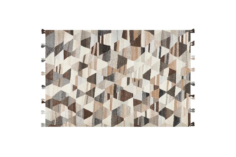 Argavand Uldtæppe 200x300 cm - Beige - Tekstiler - Tæpper - Moderne tæppe - Uldtæppe