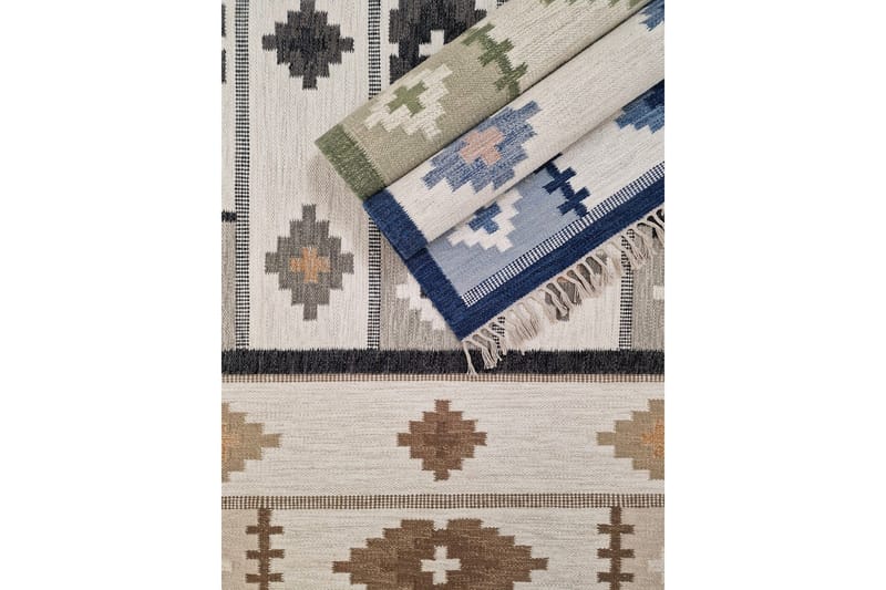 Arvika Uldtæppe 160x230 cm Rektangulær - Beige - Tekstiler - Tæpper - Moderne tæppe - Uldtæppe