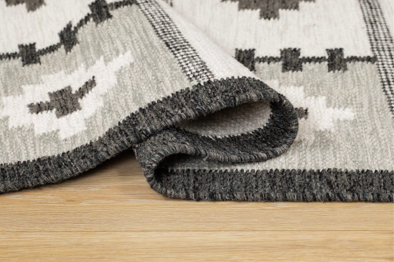 Arvika Uldtæppe 200x300 cm Rektangulær - Grå - Tekstiler - Tæpper - Moderne tæppe - Uldtæppe
