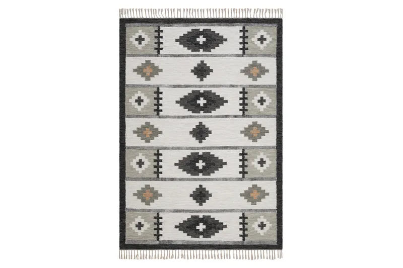 Arvika Uldtæppe 200x300 cm Rektangulær - Grå - Tekstiler - Tæpper - Moderne tæppe - Uldtæppe