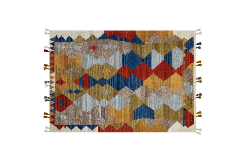 Arzakan Uldtæppe 160x230 cm, Rød