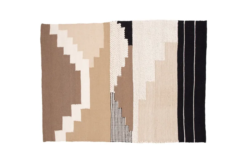 Aston Uldtæppe 250x350 cm Rektangulær, Brun