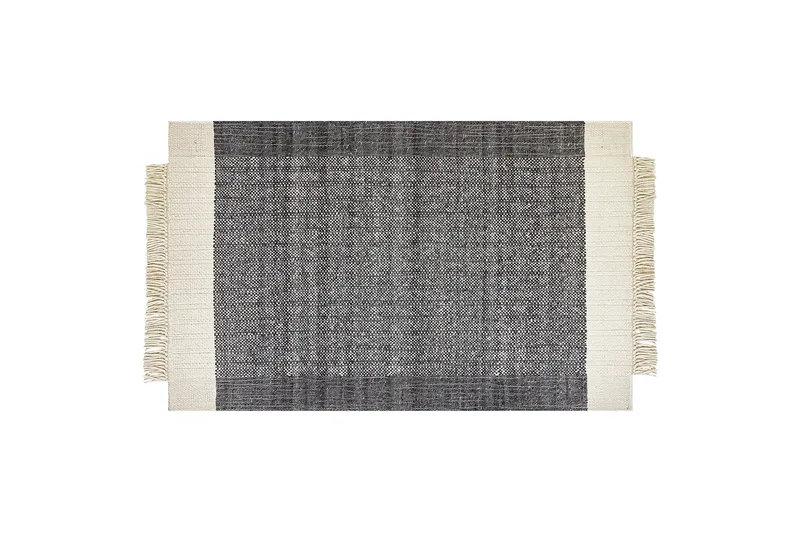 Atlanti Uldtæppe 140x200 cm, Sort/hvid