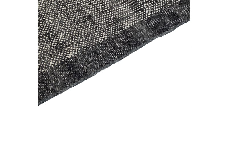 Atlanti Uldtæppe 160x230 cm - Sort/hvid - Tekstiler - Tæpper - Moderne tæppe - Uldtæppe