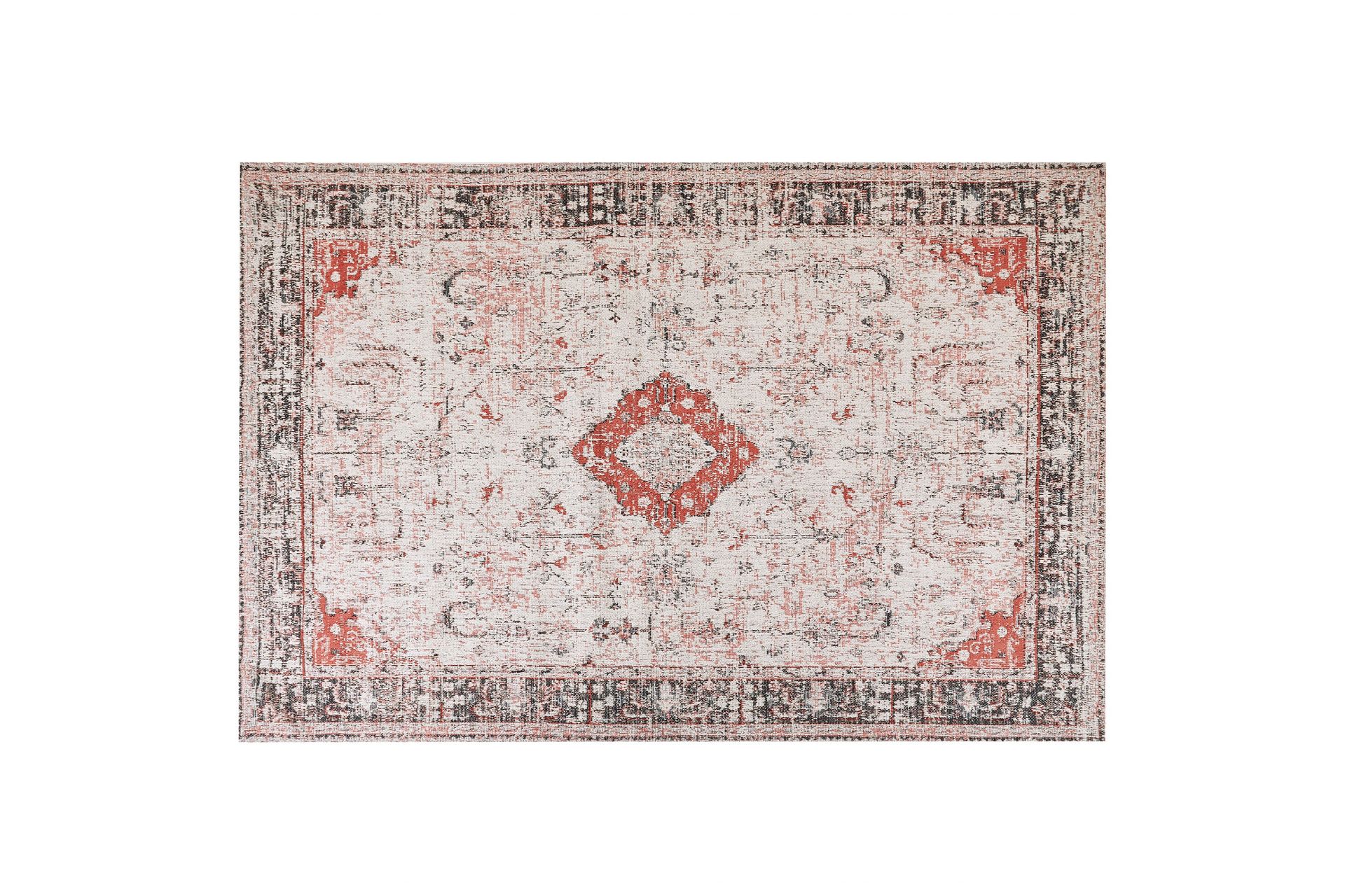 Attera Bomuldstæppe 200x300 cm - Rød - Tekstiler - Tæpper - Moderne tæppe - Bomuldstæpper