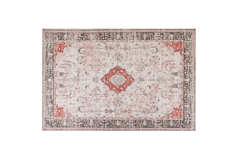 Attera Bomuldstæppe 200x300 cm - Rød - Tekstiler - Tæpper - Moderne tæppe - Bomuldstæpper