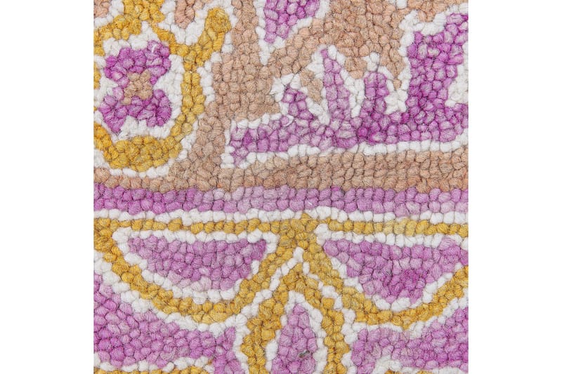 Avanos Uldtæppe 200x200 cm - Rosa - Tekstiler - Tæpper - Moderne tæppe - Uldtæppe