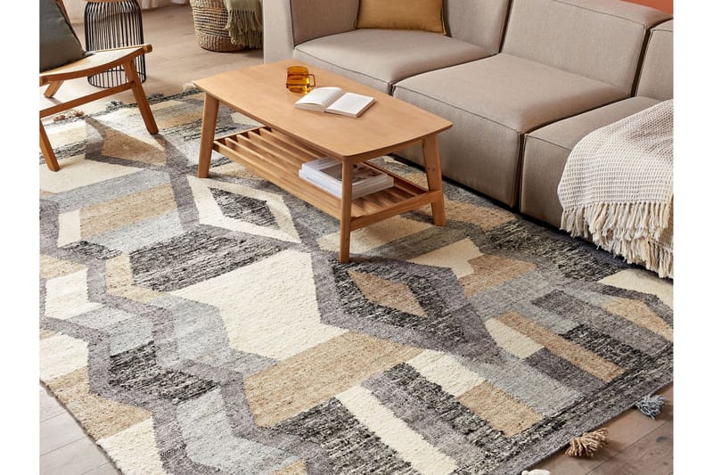 Aygezard Uldtæppe 200x300 cm - Grå - Tekstiler - Tæpper - Moderne tæppe - Uldtæppe