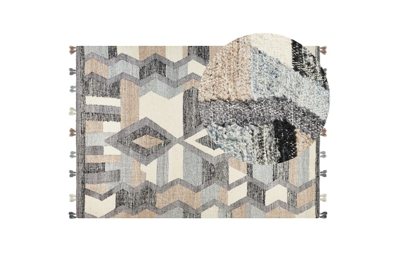 Aygezard Uldtæppe 200x300 cm - Grå - Tekstiler - Tæpper - Moderne tæppe - Uldtæppe