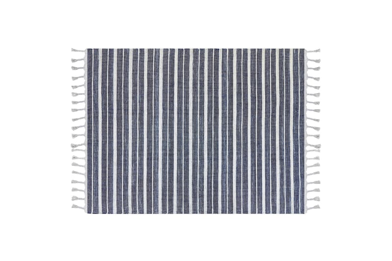 Bademli Ryetæppe 140x200 cm - Blå - Tekstiler - Tæpper - Moderne tæppe - Ryatæpper