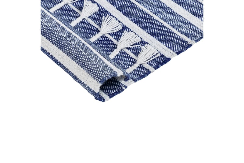 Bademli Ryetæppe 160x230 cm - Blå - Tekstiler - Tæpper - Små tæpper