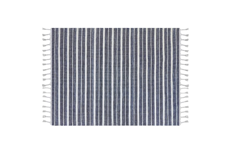 Bademli Ryetæppe 160x230 cm - Blå - Tekstiler - Tæpper - Små tæpper