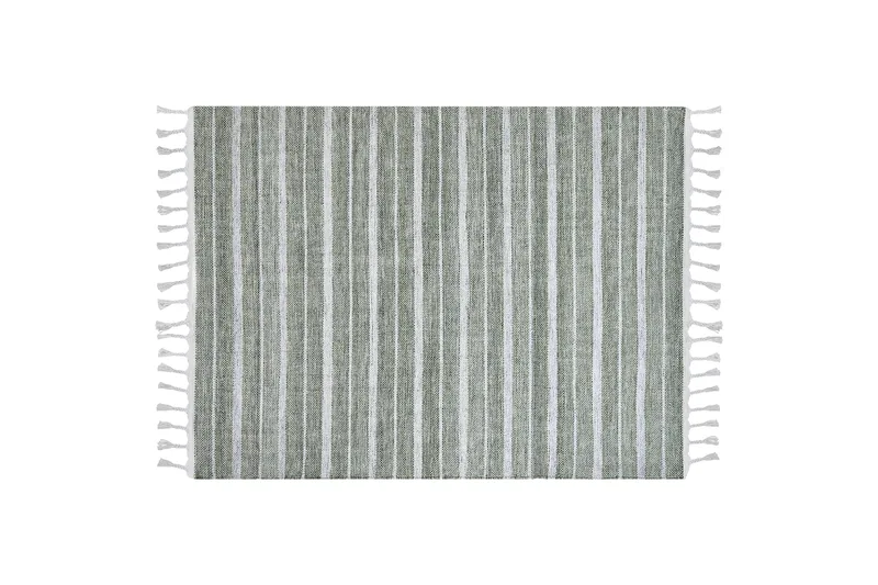 Bademli Ryetæppe 160x230 cm - Grøn - Tekstiler - Tæpper - Fladvævet tæppe