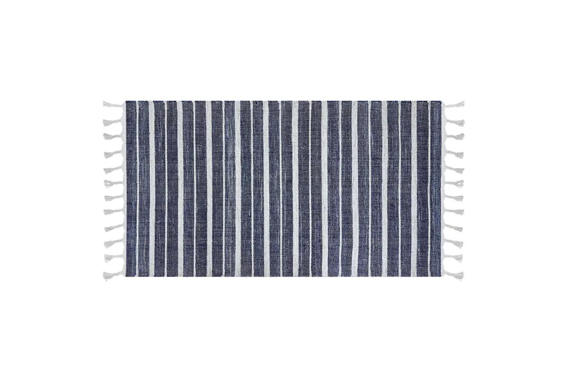 Bademli Ryetæppe 80x150 cm - Blå - Tekstiler - Tæpper - Moderne tæppe - Ryatæpper