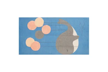 Balabang Bomuldstæppe 80x150 cm - Blå - Tekstiler - Børnetekstiler - Børnetæpper