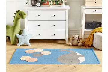 Balabang Bomuldstæppe 80x150 cm - Blå - Tekstiler - Børnetekstiler - Børnetæpper