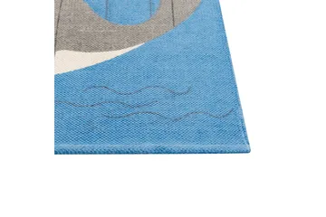 Balabang Bomuldstæppe 80x150 cm - Blå - Tekstiler - Børnetekstiler - Børnetæpper