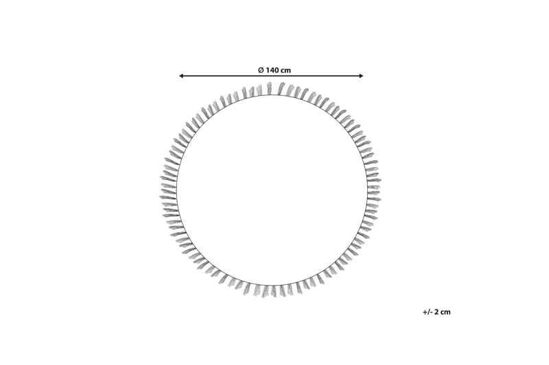 Baltalar Uldtæppe 140 cm Rund - Beige - Tekstiler - Tæpper - Moderne tæppe - Uldtæppe
