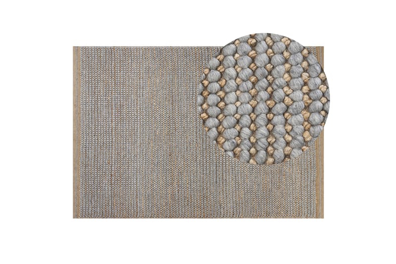 Banoo Uldtæppe 140x200 cm - Grå - Tekstiler - Tæpper - Moderne tæppe - Uldtæppe