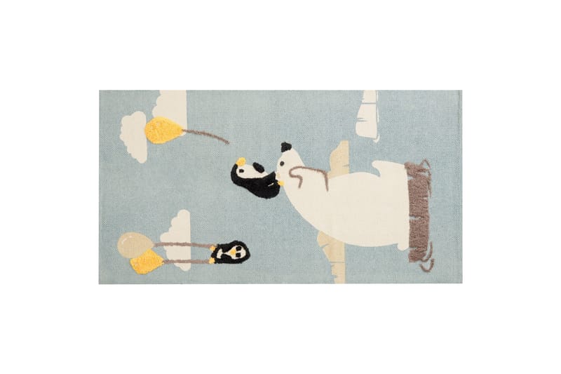 Barus Bomuldstæppe 80x150 cm, Blå