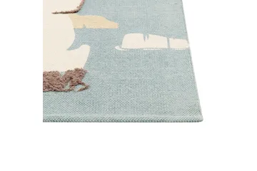 Barus Bomuldstæppe 80x150 cm - Blå - Tekstiler - Børnetekstiler - Børnetæpper
