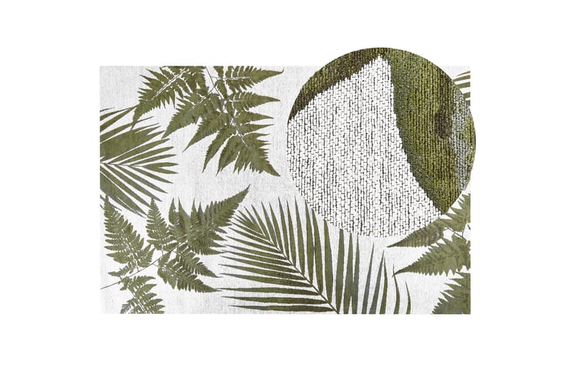 Barzah Ryetæppe 200x300 cm - Grøn - Tekstiler - Tæpper - Moderne tæppe - Bomuldstæpper