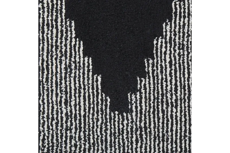 Bathinda Ryetæppe 160x230 cm - Sort/hvid - Tekstiler - Tæpper - Moderne tæppe - Ryatæpper