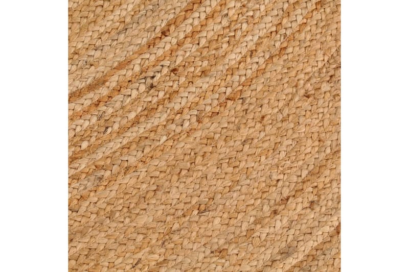 beBasic gulvtæppe 180 cm flettet jute rundt - Beige - Sisaltæpper - Jutemåtter & hampemåtter