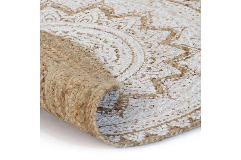 beBasic gulvtæppe 240 cm flettet jute rundt - Beige - Tekstiler - Tæpper - Moderne tæppe - Sisaltæpper