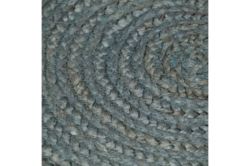 beBasic håndlavet gulvtæppe 180 cm rundt jute olivengrøn - GrÃ¸n - Sisaltæpper - Jutemåtter & hampemåtter