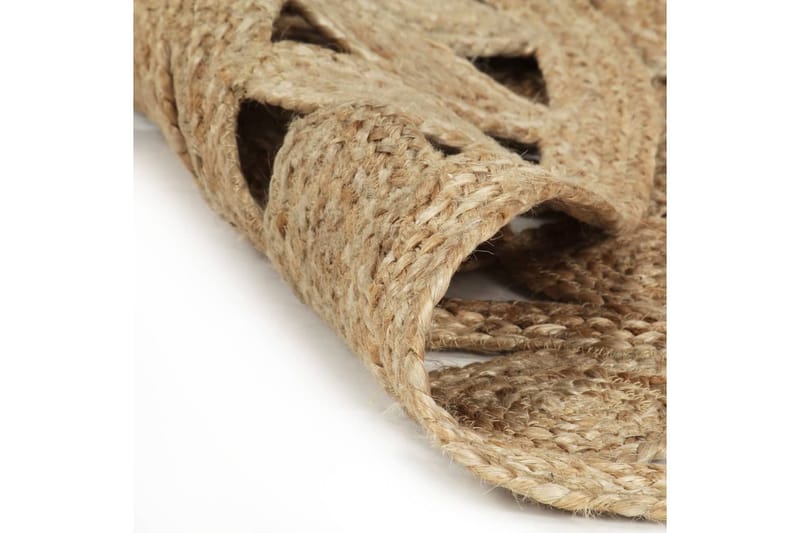 beBasic håndlavet gulvtæppe 210 cm flettet jute - Brun - Tekstiler - Tæpper - Moderne tæppe - Sisaltæpper