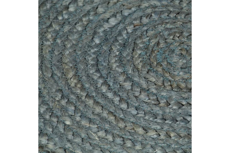 beBasic håndlavet gulvtæppe 240 cm rundt jute olivengrøn - GrÃ¸n - Sisaltæpper - Jutemåtter & hampemåtter
