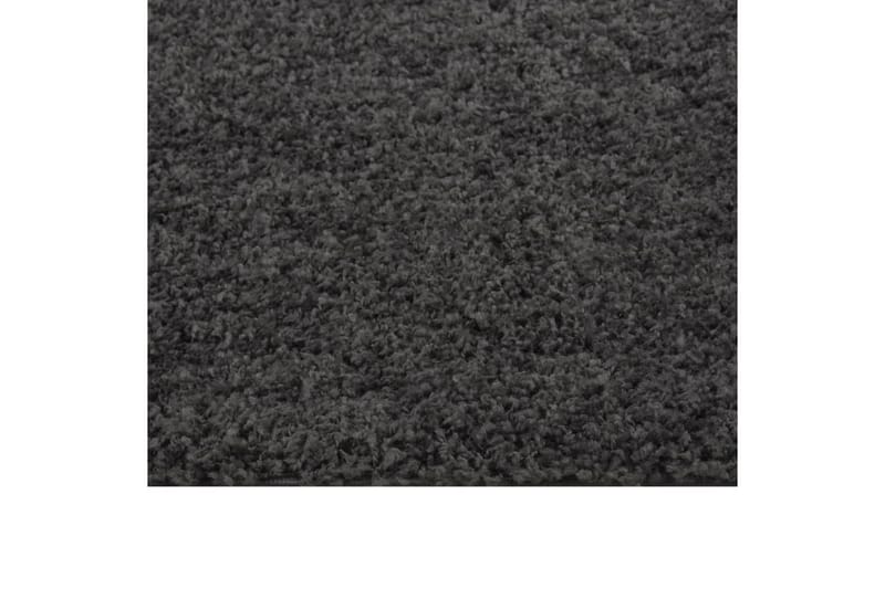 beBasic shaggy gulvt�æppe 120x170 cm høje luv antracitgrå - Antracit - Ryatæpper