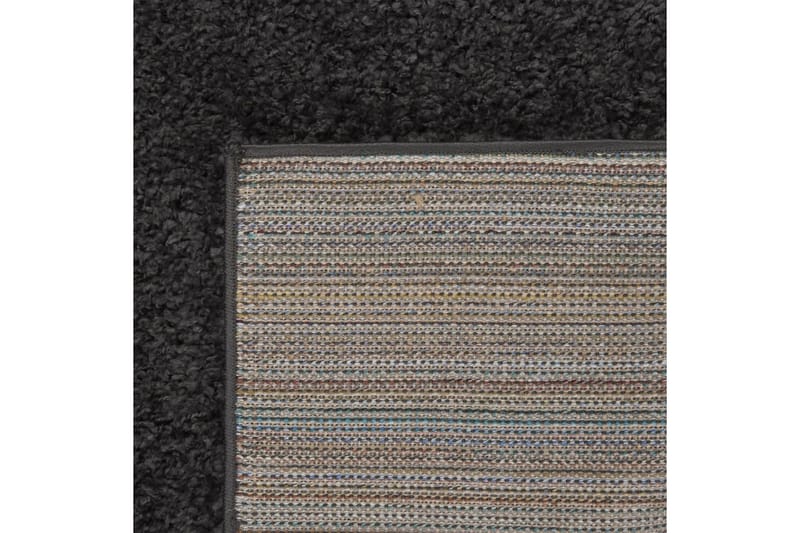 beBasic shaggy gulvtæppe 120x170 cm høje luv antracitgrå - Antracit - Ryatæpper