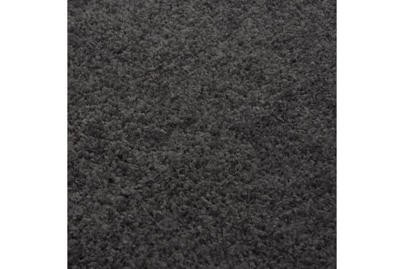 beBasic shaggy gulvtæppe 120x170 cm høje luv antracitgrå - Antracit - Ryatæpper