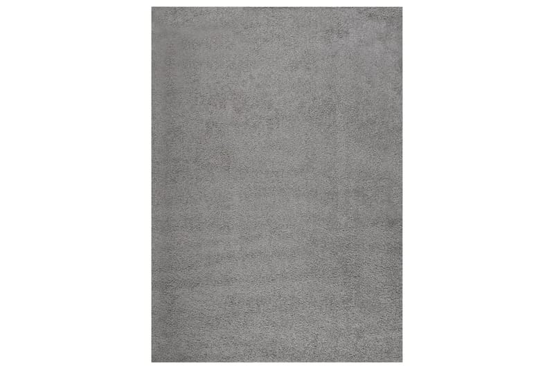 beBasic shaggy gulvtæppe 120x170 cm høje luv grå - GrÃ¥ - Ryatæpper