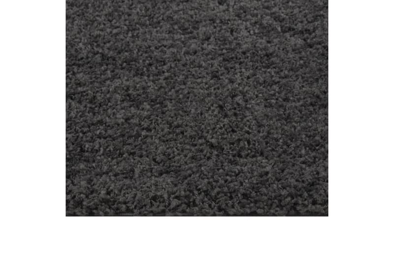 beBasic shaggy gulvt�æppe 140x200 cm høje luv antracitgrå - Antracit - Ryatæpper