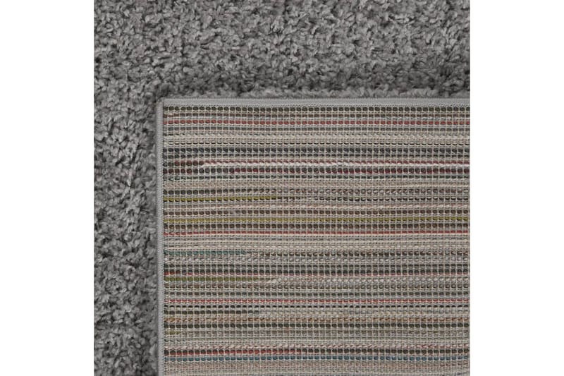 beBasic shaggy gulvtæppe 140x200 cm høje luv grå - GrÃ¥ - Ryatæpper
