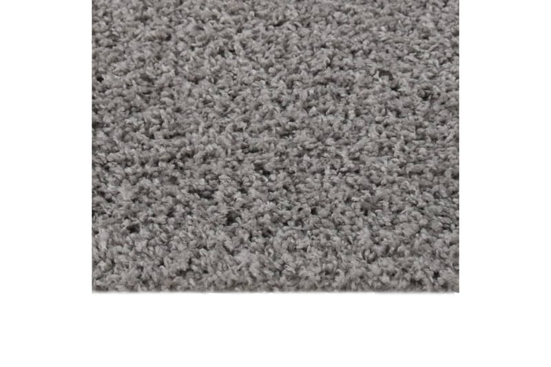beBasic shaggy gulvtæppe 160x230 cm høje luv grå - GrÃ¥ - Ryatæpper