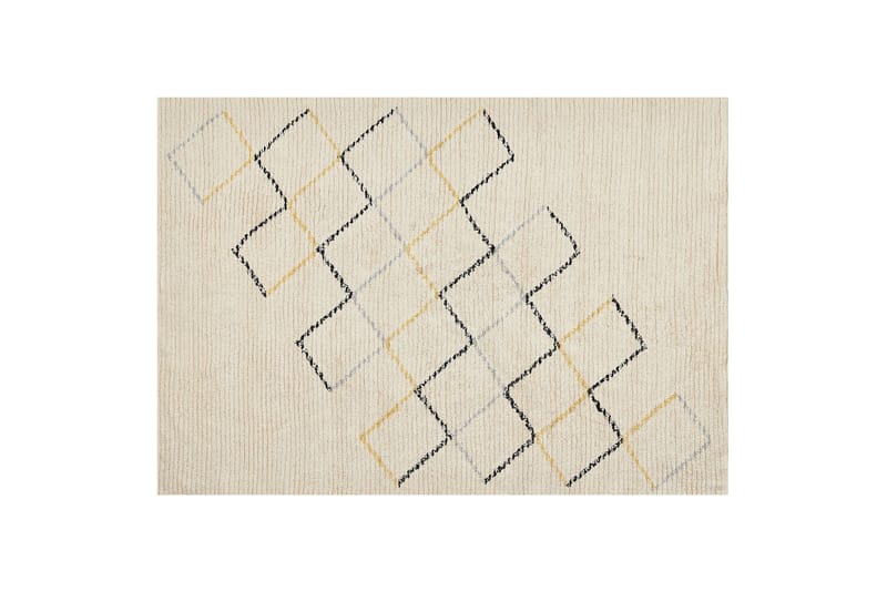 Beige Bomuldstæppe 160x230 cm, Beige