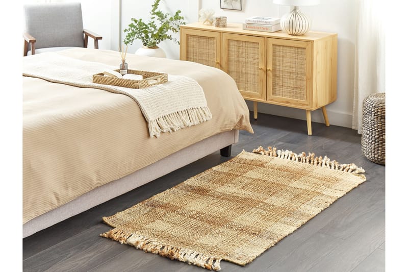 Berissa Jutetæppe 80x150 cm - Beige - Tekstiler - Tæpper - Moderne tæppe - Sisaltæpper
