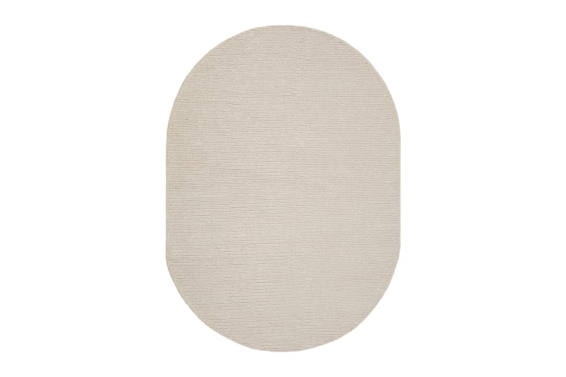 Bilke Uldtæppe 200x300 cm Aflang, Hvid