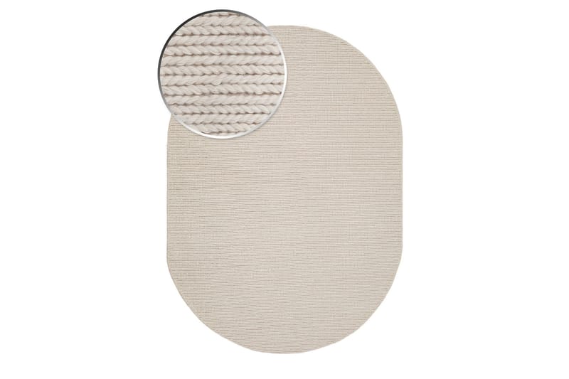 Bilke Uldtæppe 240x340 cm Aflang - Hvid - Tekstiler - Tæpper - Moderne tæppe - Uldtæppe