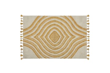 Bingol Ryetæppe 140x200 cm - Gul - Tekstiler - Tæpper - Moderne tæppe - Bomuldstæpper