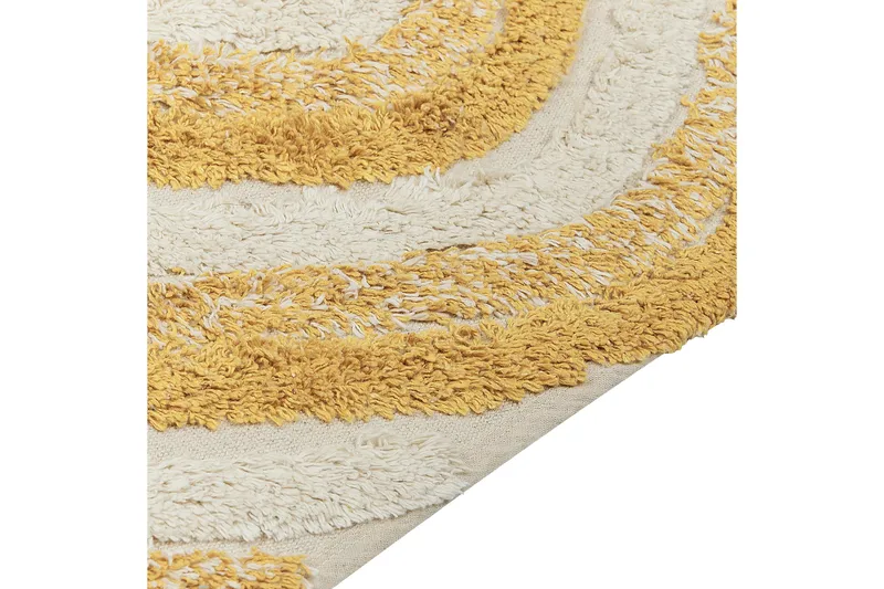 Bingol Ryetæppe 140x200 cm - Gul - Tekstiler - Tæpper - Moderne tæppe - Ryatæpper
