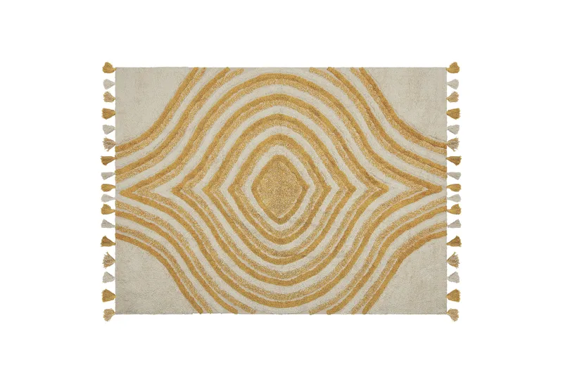 Bingol Ryetæppe 160x230 cm, Gul