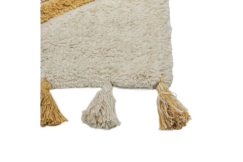 Bingol Ryetæppe 160x230 cm - Gul - Tekstiler - Tæpper - Moderne tæppe - Ryatæpper